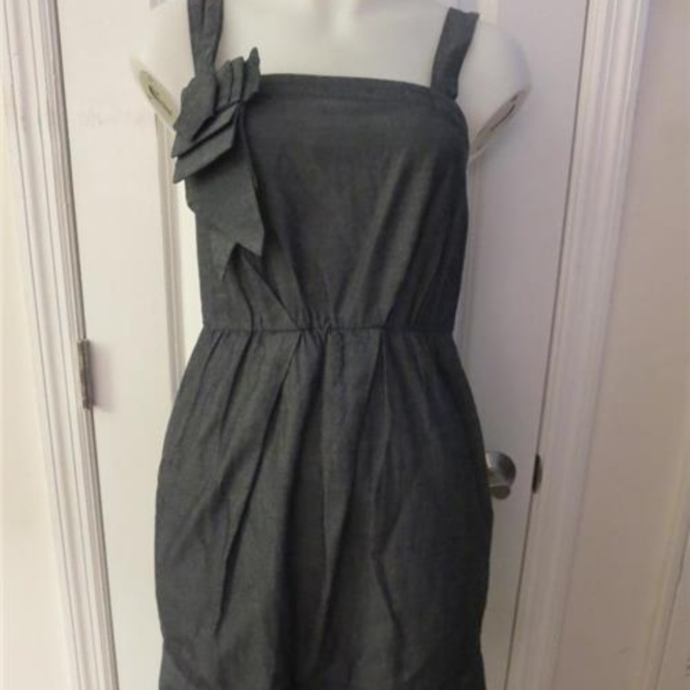 BCBG GENERATION DENIM SLEEVELESS DRESS S